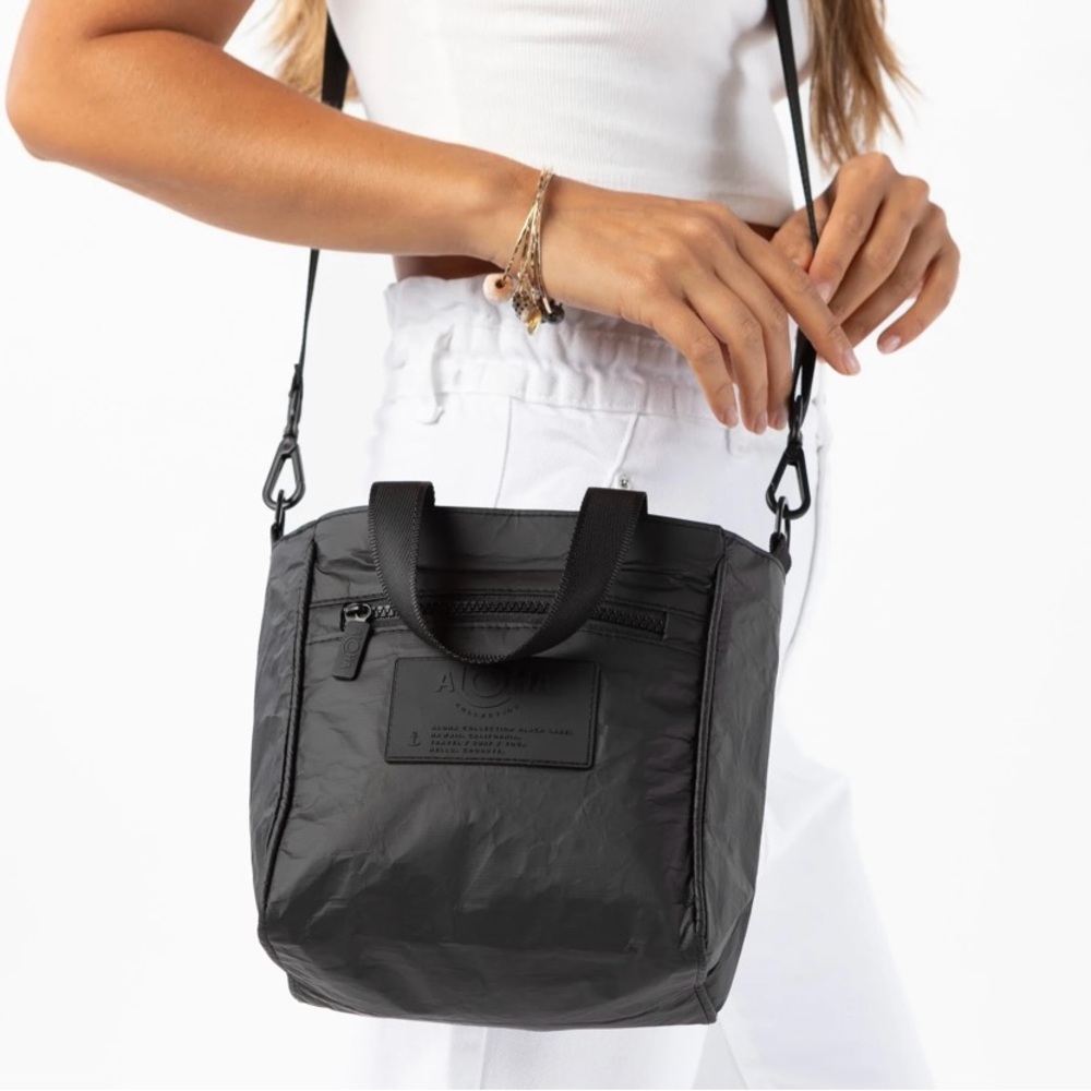 ALOHA Collection Monochrome Black Crossbody Bag NWT